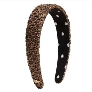 Lele Sadoughi Chocolate Woven Headband